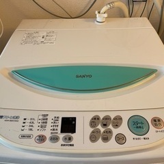 【決まりました】SANYO洗濯機6.0kg ASW-B60V