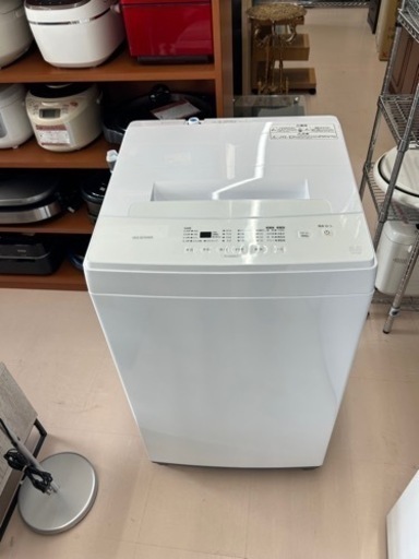 美原店　極美品　アイリスオーヤマ　全自動洗濯機　5.0kg IAW-T503E 2022年 部屋干しモード 洗濯コース6種類 予約タイマー 付き　メ