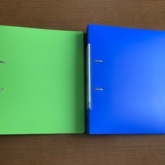 リングファイルA4(青・緑)