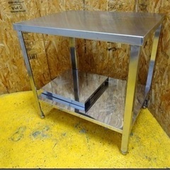 (1040-0) Sanpo 炊飯台車付き ステンレス 作業台 W600D800H800 業務用 中古 厨房 炊飯カート 飲食店 お引き取りも歓迎 大阪