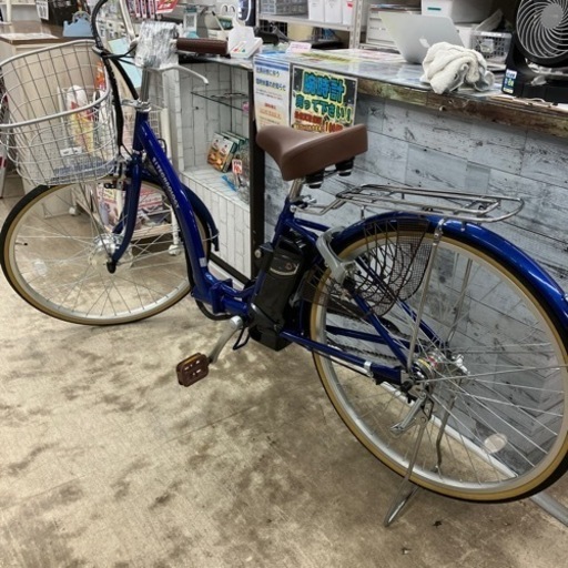お早めに未使用 21テクノロジー 24インチ 電動アシスト付き自転車 折り畳み 青 749