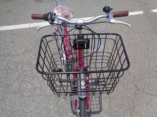 MEGA TRANS 6速 27インチ 軽快車 赤紫 (196)