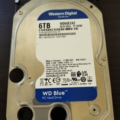 ⑤WD製HDD6Tを譲ります。