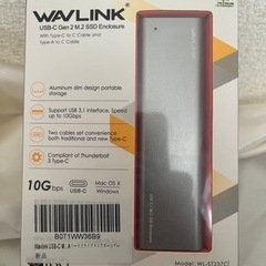 wavlink usb3.1 ssd enclosure【未使用...