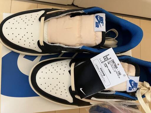 大人気Travis Scott × Fragment × Nike AJ1 Low