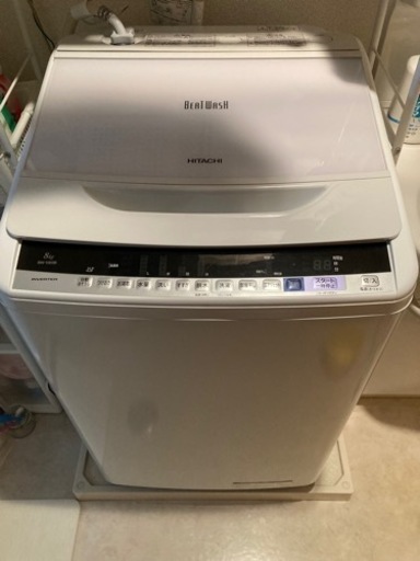 洗濯機　2017年日立8Kg洗濯機BW-V80B