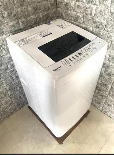 近隣送料サービス❗2019年式ハイセンス全自動洗濯機4.5kg