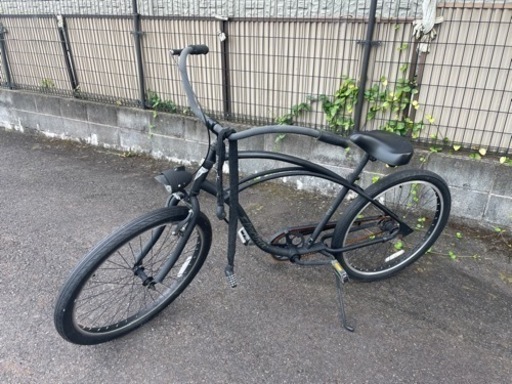 自転車   マットブラック エレクトラ ビーチ