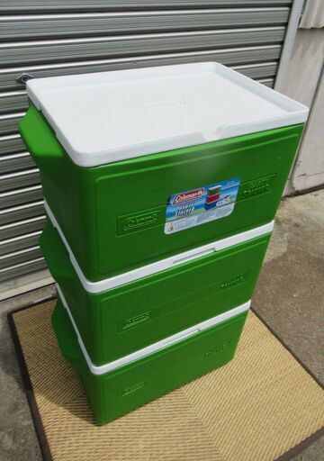 ■Coleman■クーラーボックス 3個セット パーティースタッカー グリーン コールマン アウトドア