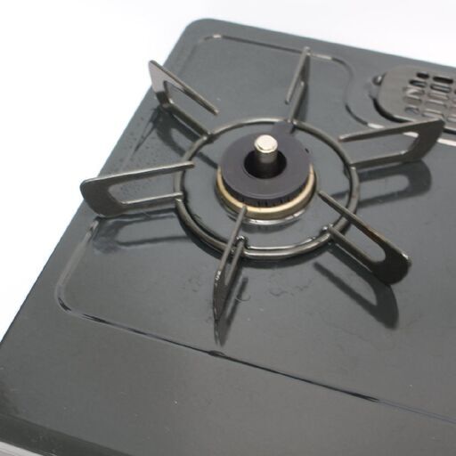 374)【美品/2022年製】Rinnai グリル付ガステーブル KG35NBKL 都市ガス 