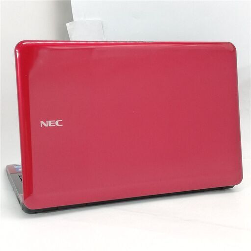 送料無料 即使用可 15.6型 赤色 ノートパソコン NEC PC-LS550ES6R レッド 中古良品 第2世代Core i5 4GB Blu-ray 無線 Windows10 Office