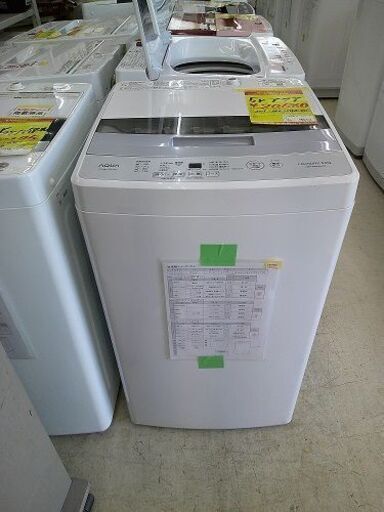 ＩＤ：Ｇ60353305　全自動洗濯機５ｋ　アクア　ＡＱＷ－Ｓ５０ＨＢＫ　２０１９年