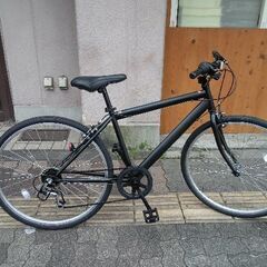 美品☆26吋 シティークロスバイク 6speed/ブラック - クロスバイク 