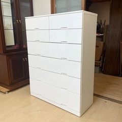 超美品‼️】ニトリ 105cm幅6段ハイチェスト タンス 衣類収納家具