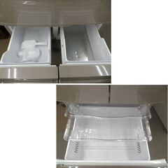 西岡店 冷蔵庫 401L 2018年製 ヒタチ R-K40HL(T) ソフトブラウン 5ドア 左開き 自動製氷付き 大型 ファミリーサイズ 400Lクラス