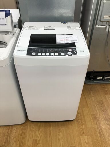 ★ジモティ割あり★ ハイセンス 洗濯機  5.5kg 18年製 動作確認／クリーニング済み SJ2726