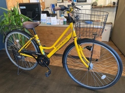 前輪タイヤ・前輪チューブ新品！】LEDオートライト 6段変速 27インチ