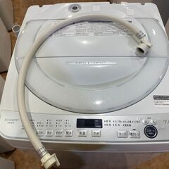 【愛品館市原店】SHARP 2021年製 7.0Kg洗濯機 ES-GE7B-W 【愛市I4S031613-104】