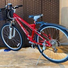 □ LOUIS GARNEAU LGS SIX ルイガノ 370サイズ 24速 26インチ レッド