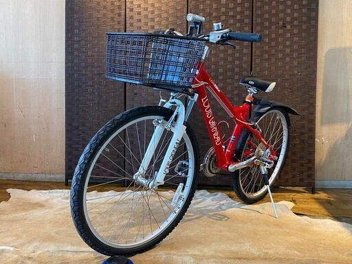 ■　LOUIS GARNEAU LGS SIX ルイガノ 370サイズ 24速 26インチ レッド MTB マウンテンバイク 自転車 札幌発　★ □ LOUIS GARNEAU LGS SIX ルイガノ 370サイズ 24速 26インチ レッド