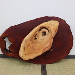 【ヤ取7/20終了】≪U335ジ≫ 一枚板 ローテーブル 高さ約18㎝ 和家具 テーブル/和テーブル 座卓/ちゃぶ台/机/座敷机/木製机/和机/茶卓 和風 和室