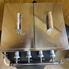 動確済み】業務用 鉄板 2連 餃子焼き器 都市ガス 13A ぎょうざ 