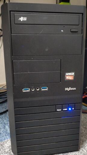 デスクトップパソコン PC  AMD A8-5500/SSD120GB/HDD1TB/GTX1050Ti
