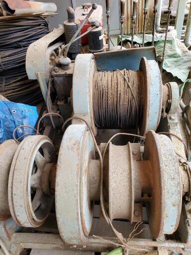 ディーゼル発動機、集材機、ウィンチ