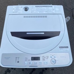 万代店メ 2020年製☆美品 中古☆SHARP 6㎏ 穴なし槽で節水・黒カビ 