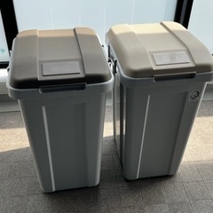 アスベル 連結できるふた付きゴミ箱 分別ダストボック　2個