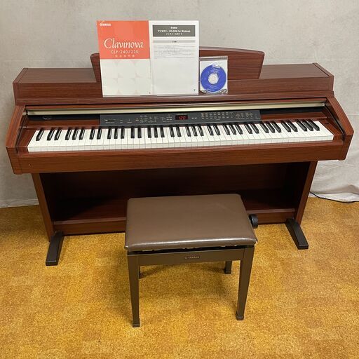 電子ピアノ ヤマハ YAMAHA クラビノーバ CLP-240M 88鍵盤 音出し確認済み