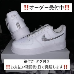 【ネット決済・配送可】NIKE エアフォース1 スワロフスキー ...