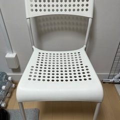 【美品】IKEA 椅子（樹脂シート・金属支柱）