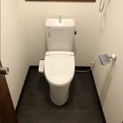 札幌　在庫処分トイレ床張り替え　クッションフロア　の画像