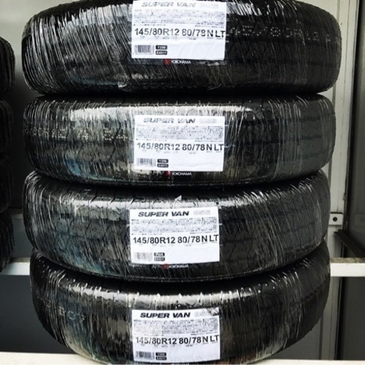 送料無料 2024〜2025年製 145/80R12 80/78N(145R12 6PR) ヨコハマ