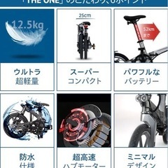 超軽量　折りたたみ式電動アシスト自転車 SONG OF YOUTH