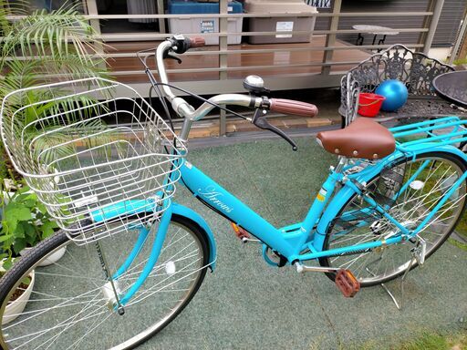 軽快者　アローズ２７型ブルー　６段　ノーパンクタイヤ