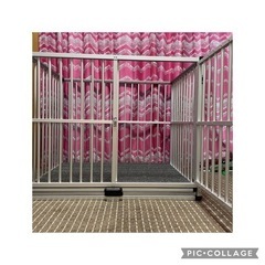 交渉中】中型犬 大型犬に！ アルミ製ペットゲージ 美品 W1055×D760