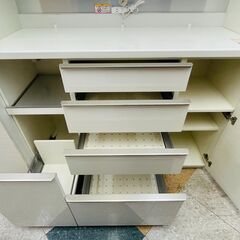 💛pamouna(パモウナ) 2面レンジボード ⭐定価￥173,300⭐ ソフトクロージングタイプ スライドドア💛99