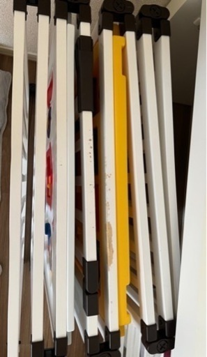 日本育児 木のミュージカルキッズランドDX ホワイト ベビーサークル おもちゃパネル付き 扉付き 8枚 折りたたみ式 木製