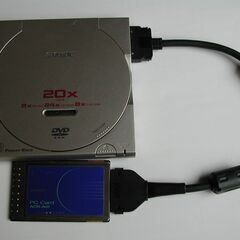 SONY CRX85A ポータブルDVDドライブ PCカード接続 