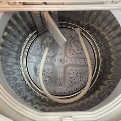 ■ioy0711■SHARP/シャープ　5.5kg　洗濯乾燥機　ES-T5E6-KW　2019年製■