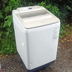 ★お届け可！★ Panasonic 8.0㎏ 全自動洗濯機 NA-FA80H5 風呂水給水ホース付き 2017年製