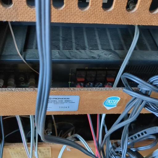 お引き取り限定 パイオニア 専用ラック付きステレオセット ターン