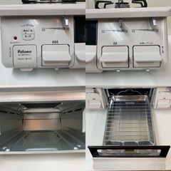 I449 🌈 2022年製の美品♪ パロマ 都市ガステーブル ★ 水無し片面焼きグリル! ⭐クリーニング済