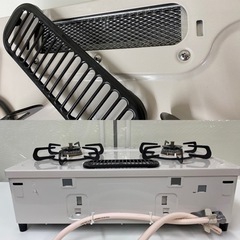 I449 🌈 2022年製の美品♪ パロマ 都市ガステーブル ★ 水無し片面焼きグリル! ⭐クリーニング済