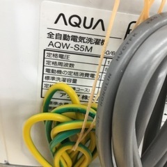 #G-30【ご来店頂ける方限定】AQUAの5、0Kg洗濯機です