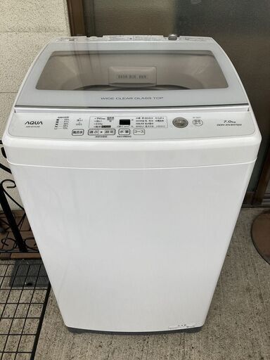■ioy0715■AQUA　全自動電気洗濯機　AQW-GV70J　7.0kg　2020年製　DDMインバーター■
