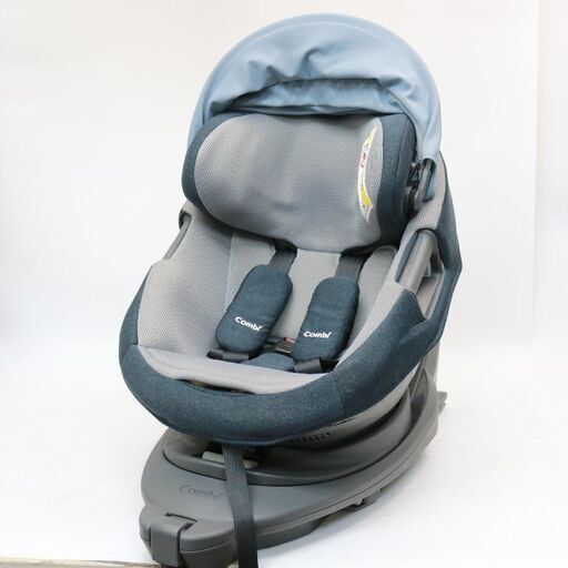 458)Combi/コンビ チャイルドシート ZA-670 CG-TRL THE S シリーズ ISOFIX エッグショック 回転式 ブルー