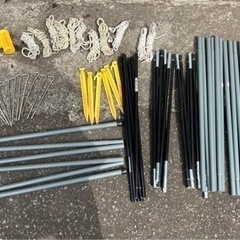 タープのみ取引決定！キャンプ用品 コールマンタープと折りたたみ椅子